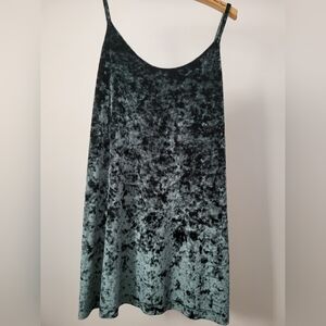 Sokoloff Lingerie Velvet Nightgown | Teal Blue-Green | Size M | Discontinued